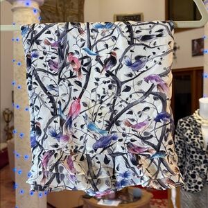 Christian A. New York Silk Bird Skirt Size Large